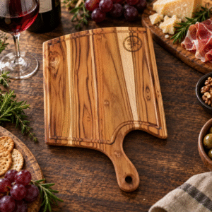 Tabla en madera de Teca para presentación de Cortes de Carne