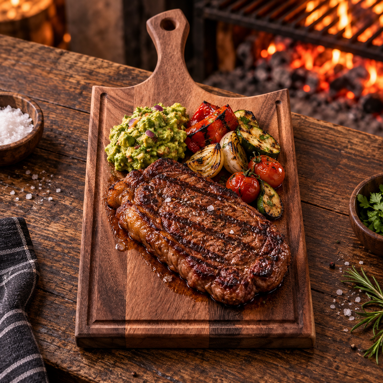 Tabla en madera Parota para presentación de Cortes de Carne - Imagen 3