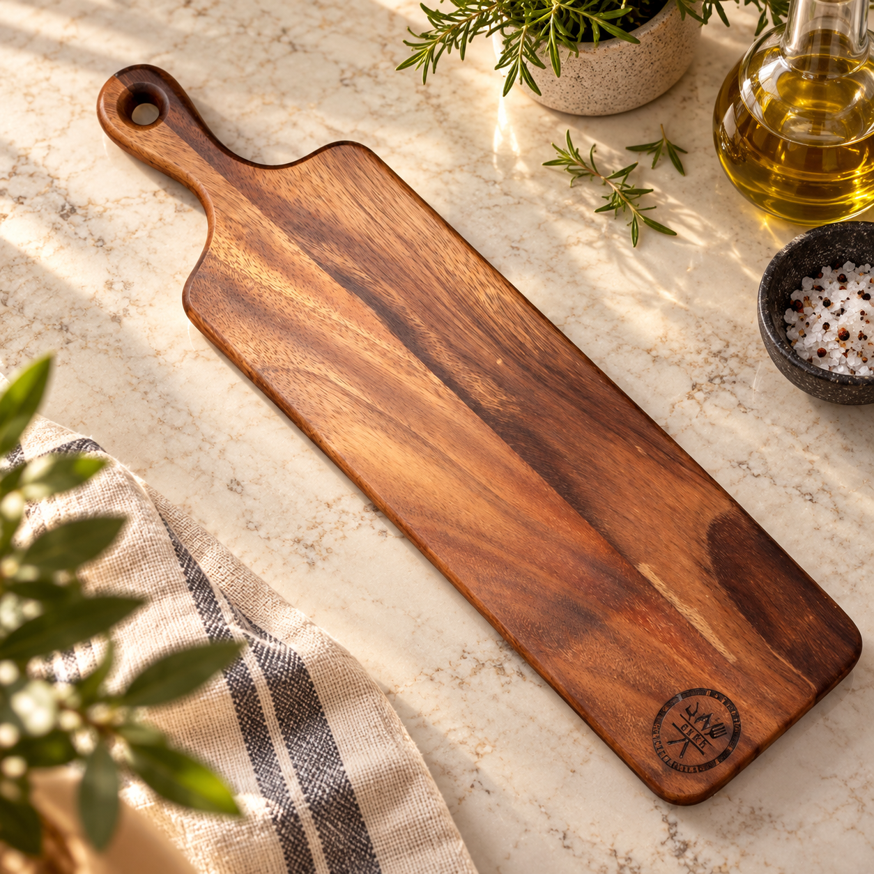 Tabla en madera Parota modelo "Cava" - Imagen 2